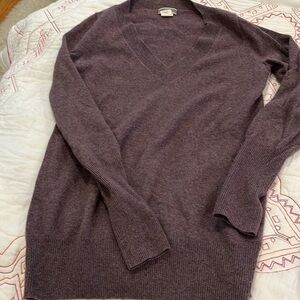 COPY - Lovely deep purple cashmere v neck from J crew